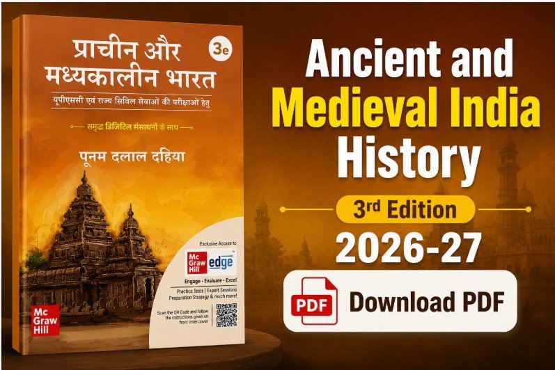 Ancient and Medieval India by Poonam Dalal Dahiya (3rd Edition) 2026 Free Download